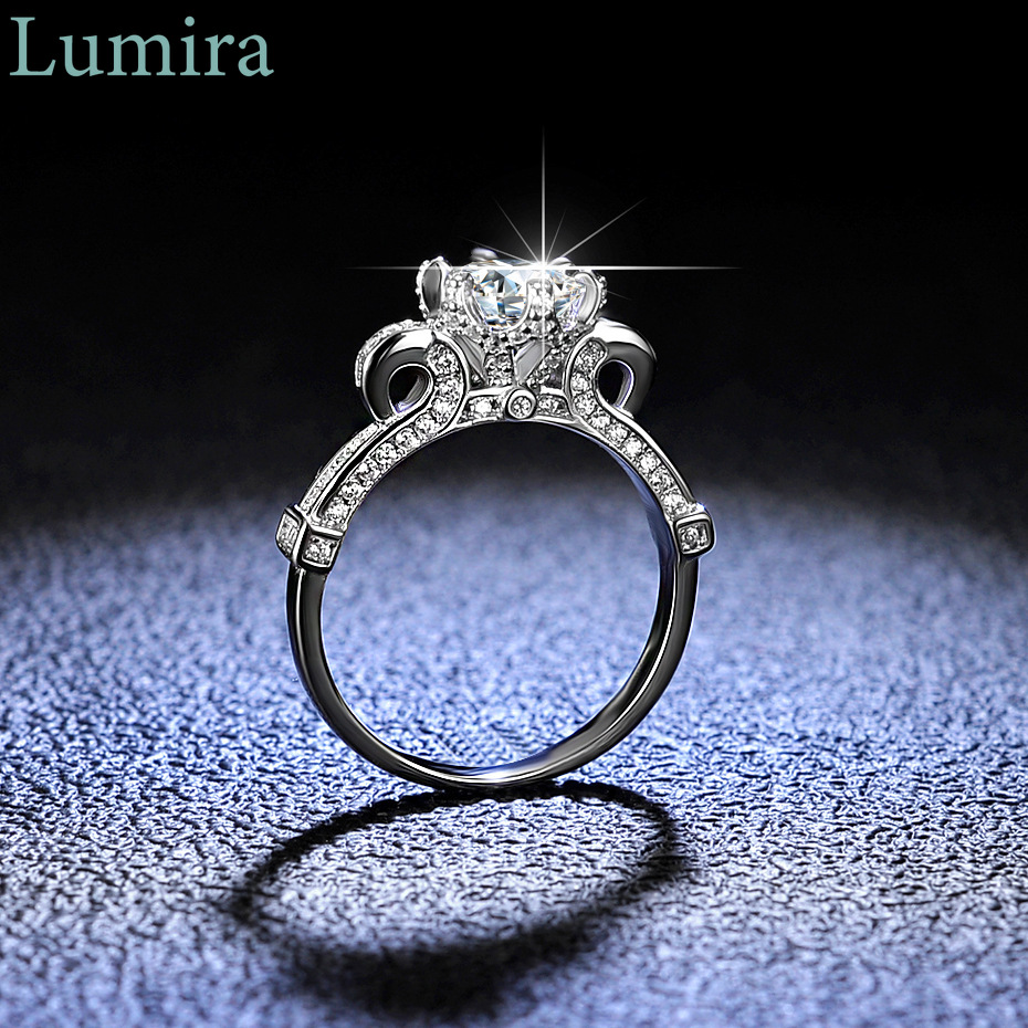 Moissanite Engagement Ring 1 Carat - Lumira Klasik Altı Uçlu 1 Karat
