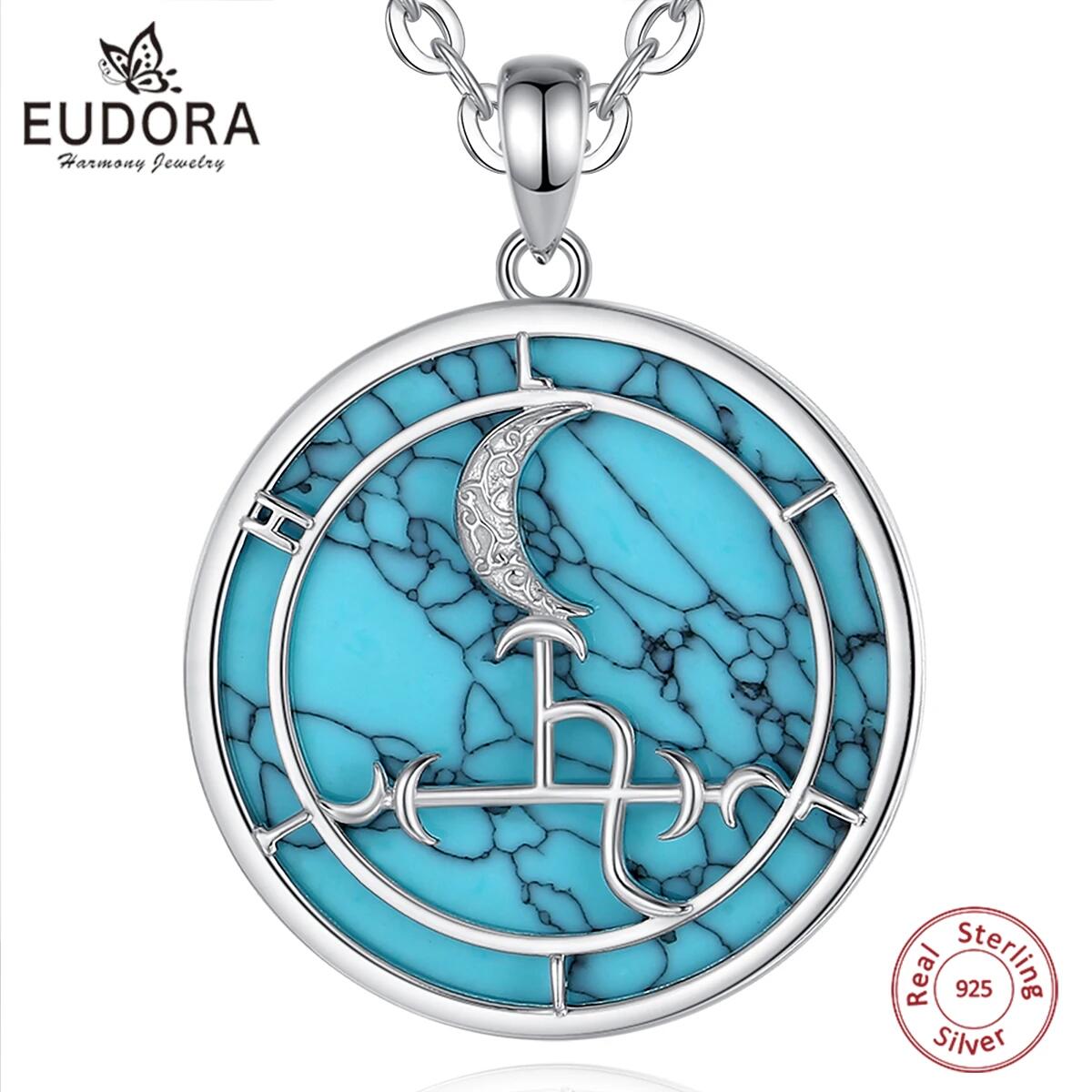 925 Sterling Silver Chain Necklace Men - Eudora 925 ayar gümüş Lilith ay