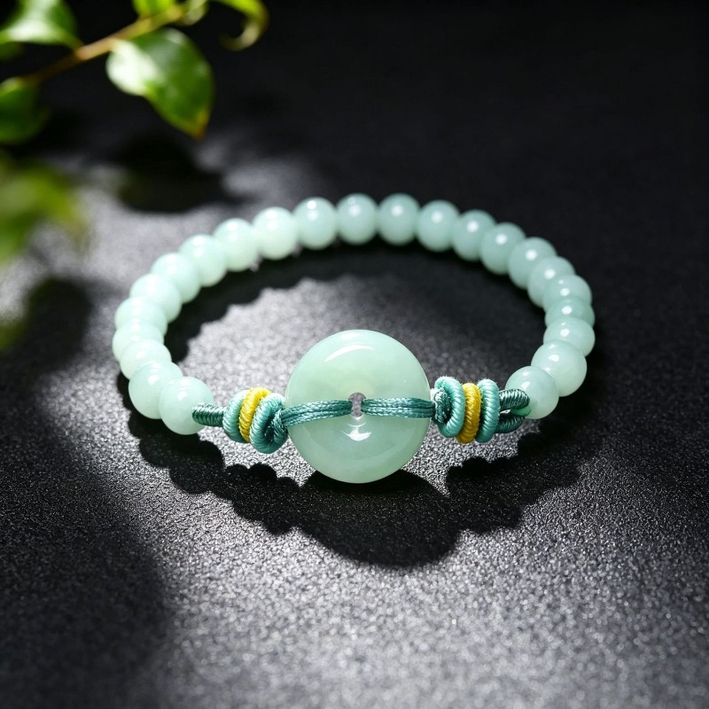 Bracelets - Doğal Gerçek Zümrüt Mavi Su Barış