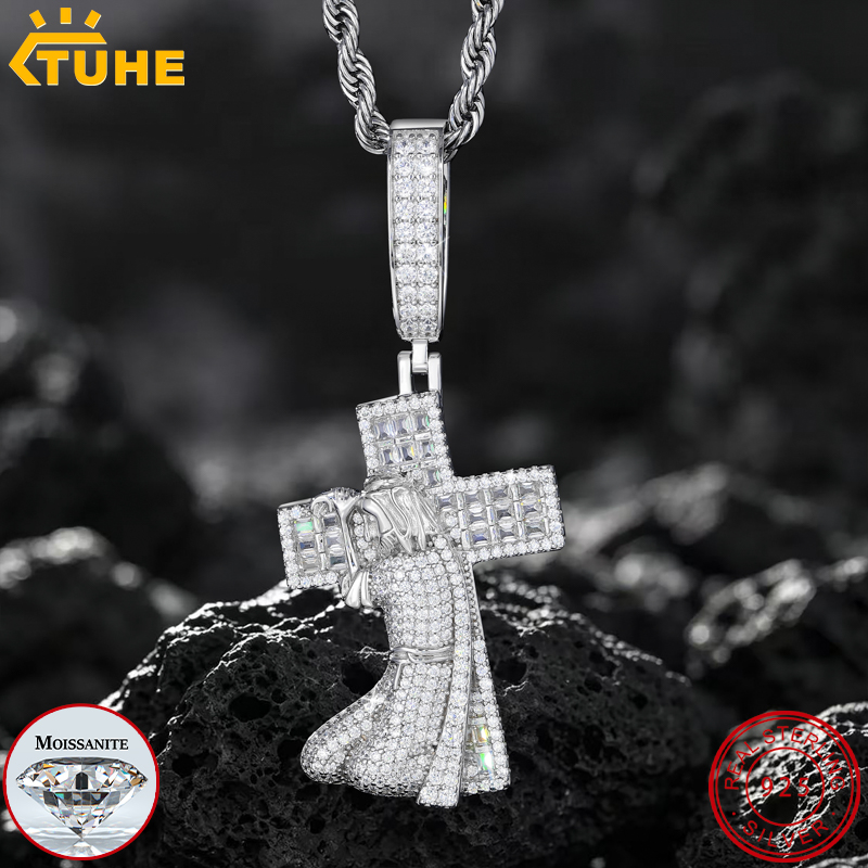 925 Sterling Silver Chain Necklace Men - TUHE Yeni İsa Haçı 925 Gümüş