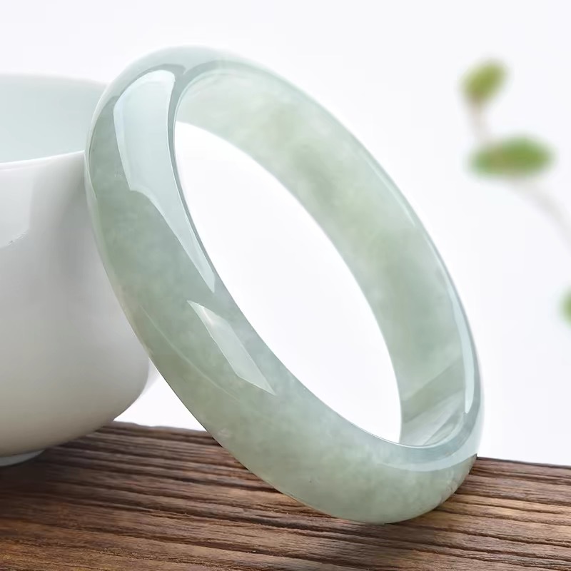 Bracelets - Myanmar Eski Maden Bilekliği, Yeşil İçerikli