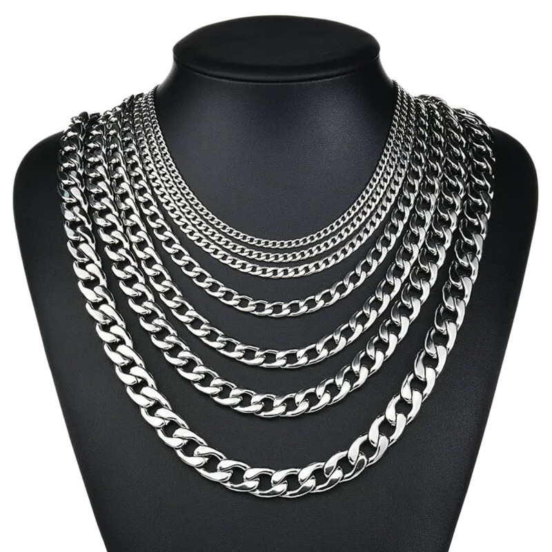 Cuban Link Chain 12Mm - YQ 3MM-10MM 316L Paslanmaz Çelik Küba