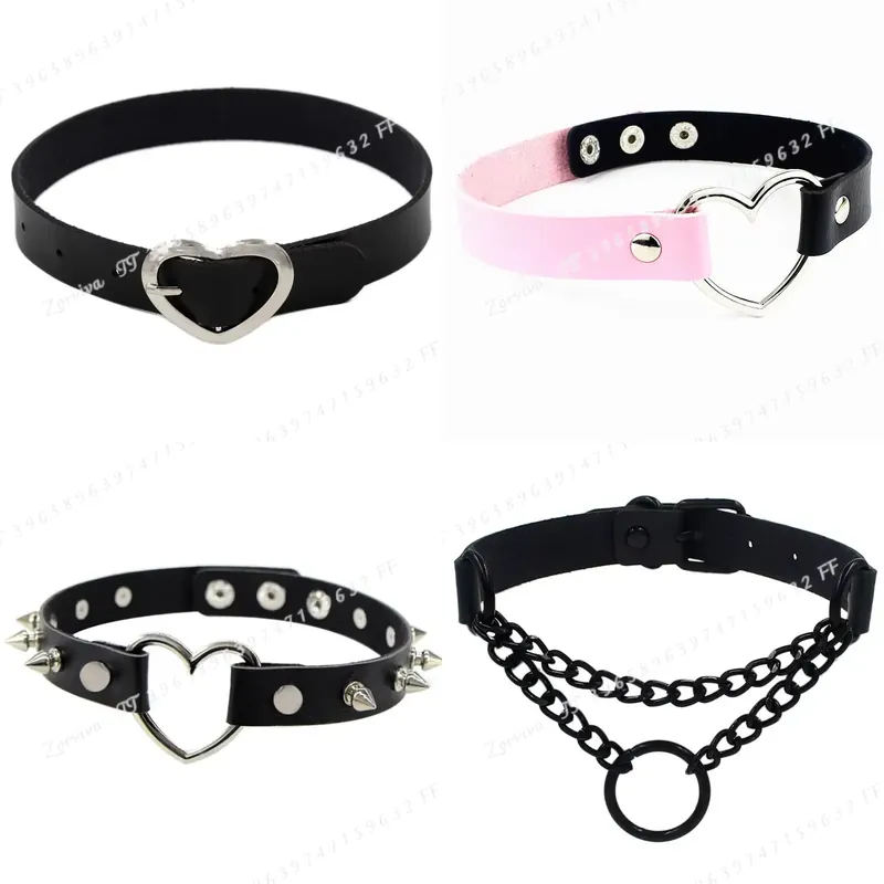 Harajuku Punk Rock Gotik Gerda - Goth Punk Spike Choker incelemesi ve fiyatı