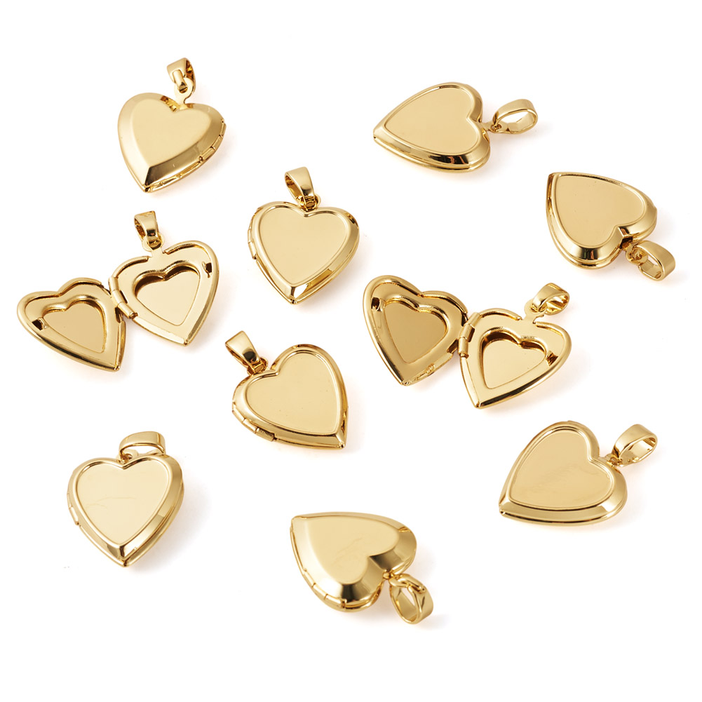 10 adet Kalp Fotoğraf Madalyon - Heart Locket Necklace Photo incelemesi ve fiyatı