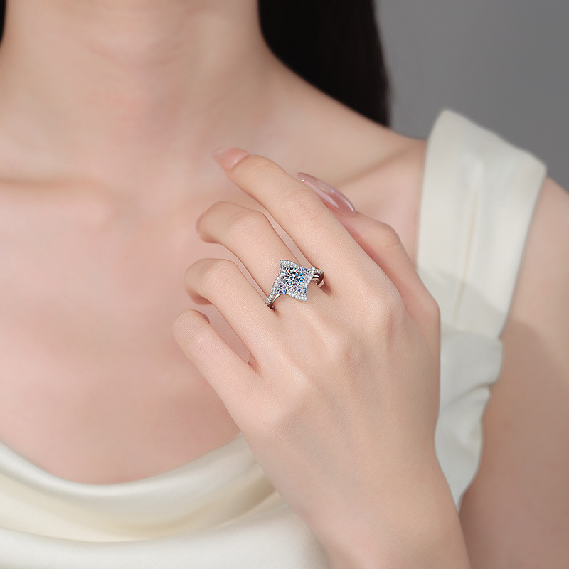 Apaison Sparkling 1 Karat D Re - Moissanite Engagement Ring 1 Carat incelemesi ve fiyatı
