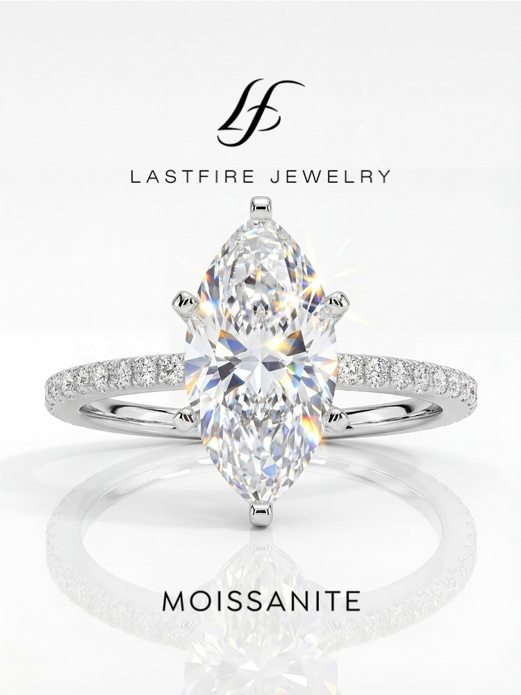 Gerçek 2ct Gerçek Mozanit Pırl - Moissanite Engagement Ring 1 Carat incelemesi ve fiyatı