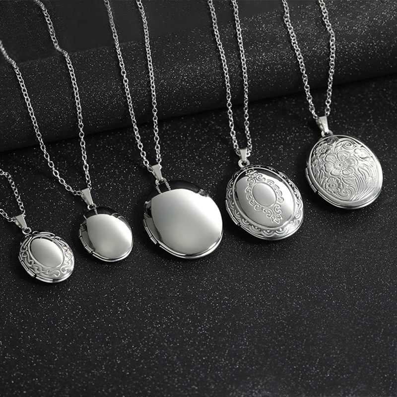 Vintage Gümüş Rengi Açılabilir - Heart Locket Necklace Photo incelemesi ve fiyatı