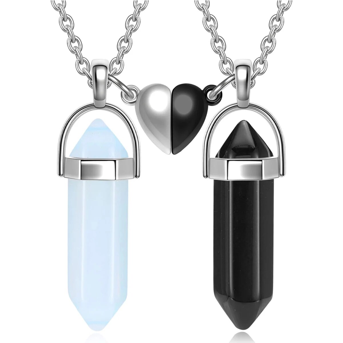 Kadınlar ve Erkekler için Kalp - Magnetic Couple Matching Necklaces incelemesi ve fiyatı
