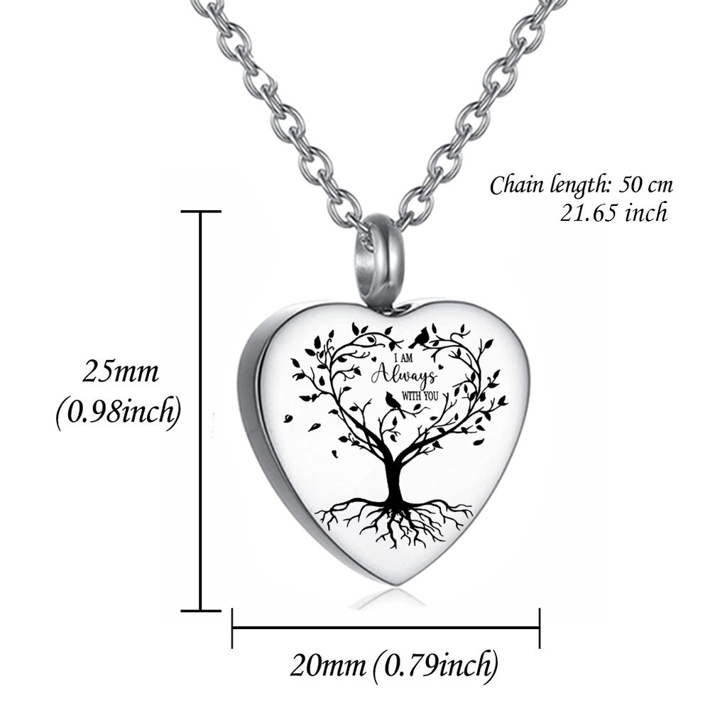3 Stilleri Paslanmaz Çelik Urn - Heart Locket Necklace Photo incelemesi ve fiyatı