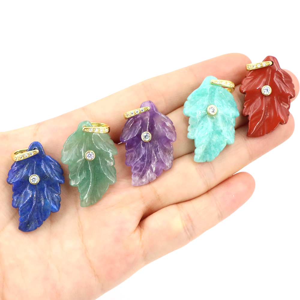 Doğal Taş Kristal Yaprak Zirko - Crystal Pendant Necklace Natural Stone incelemesi ve fiyatı