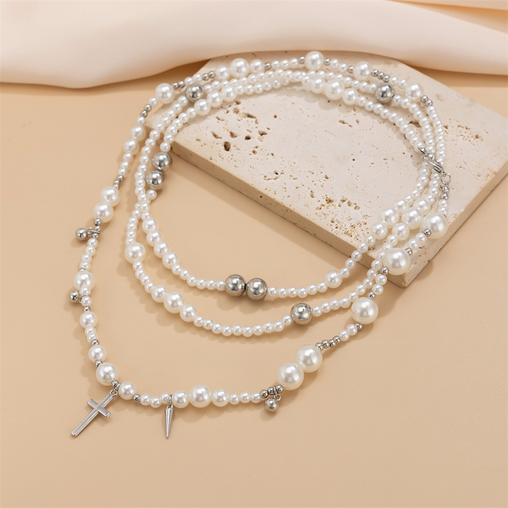 Çok katmanlı İmitasyon İnci Bo - Layered Pendant Necklace Aesthetic incelemesi ve fiyatı
