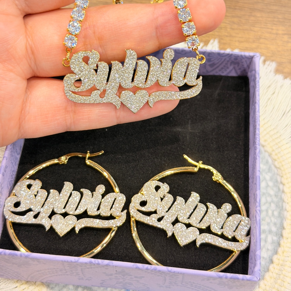 DUOYING Özel Tasarım Bling İsi - Custom Name Necklace Stainless Steel incelemesi ve fiyatı
