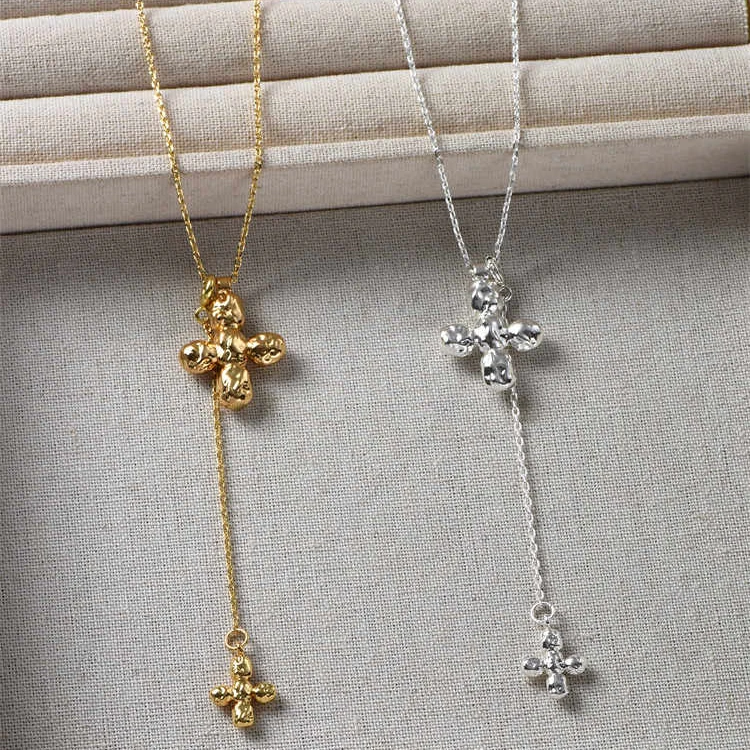 Avrupa Amerika Büyük Kalp Çift - Cross Pendant Necklace Gold incelemesi ve fiyatı