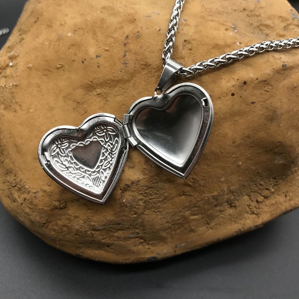 HOOH 1PC kalp şeklinde arkadaş - Heart Locket Necklace Photo incelemesi ve fiyatı