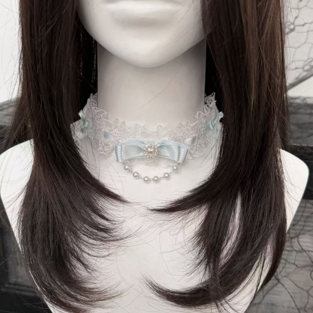 Dantel Yay Fırfır Moda Gerdanl - Pearl Choker Necklace Vintage incelemesi ve fiyatı