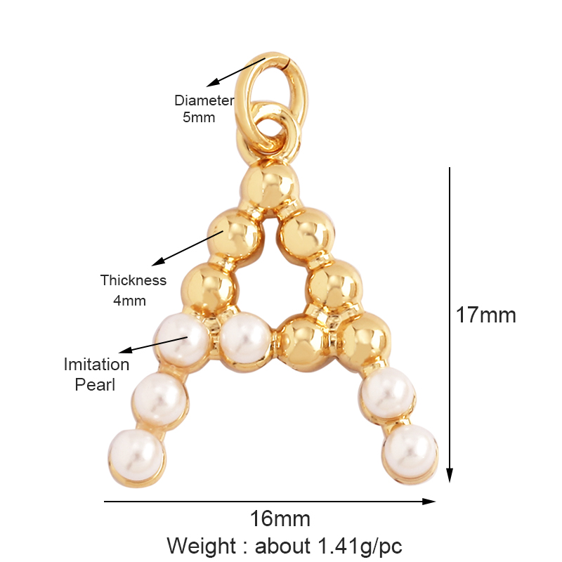 Moda Basit İmitasyon İnci 18 K - Initial Letter Necklace 18K Gold incelemesi ve fiyatı