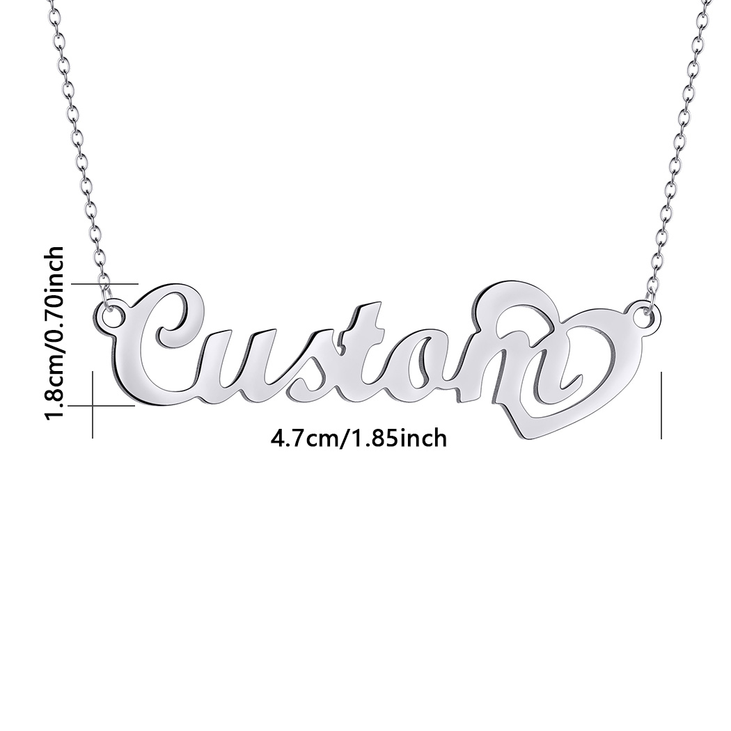 Özelleştirilmiş adı kolye ile  - Custom Name Necklace Stainless Steel incelemesi ve fiyatı