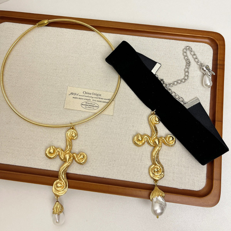 Vintage Abartılı Barok İnci Ça - Pearl Choker Necklace Vintage incelemesi ve fiyatı