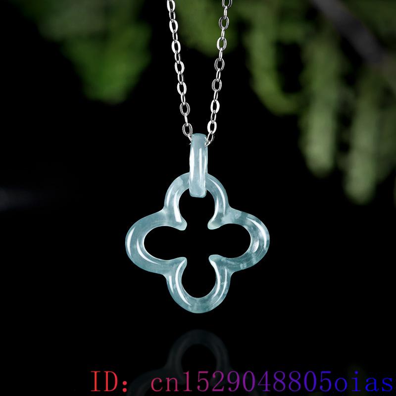 Mavi Myanmar Jadeite dört yapr - Necklaces incelemesi ve fiyatı