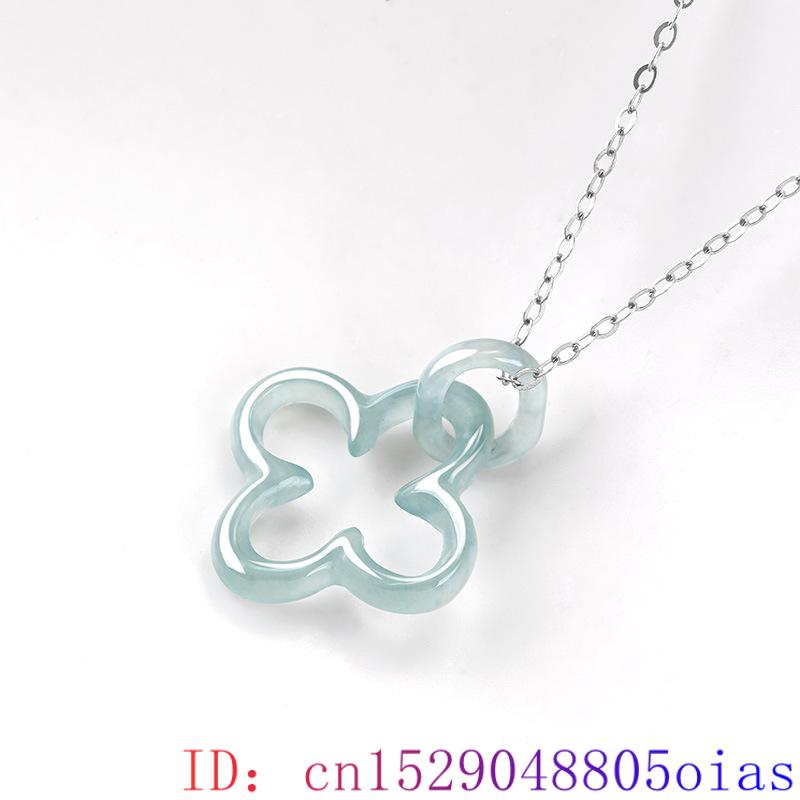 Mavi Myanmar Jadeite dört yapr - Necklaces incelemesi ve fiyatı