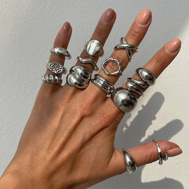 Moda Vintage Metal Yüzükler Ka - Vintage Punk Knuckle Rings Set incelemesi ve fiyatı
