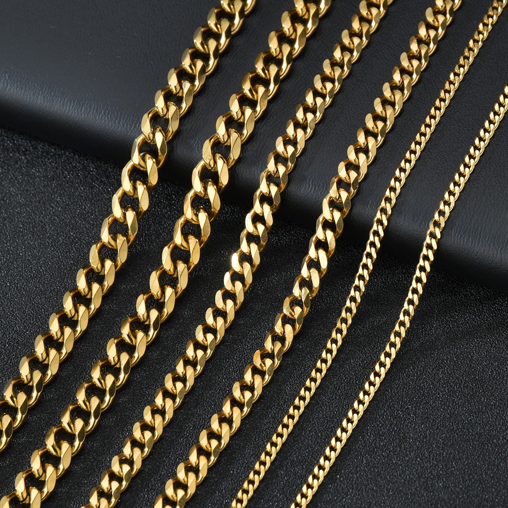1 adet Boyutu 3.6mm/5mm/7mm er - Cuban Link Chain 12Mm incelemesi ve fiyatı
