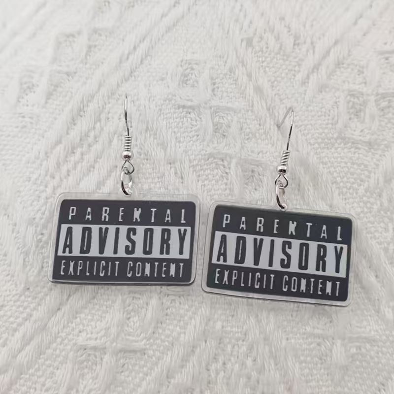 10 adet akrilik siyah beyaz al - Earrings incelemesi ve fiyatı