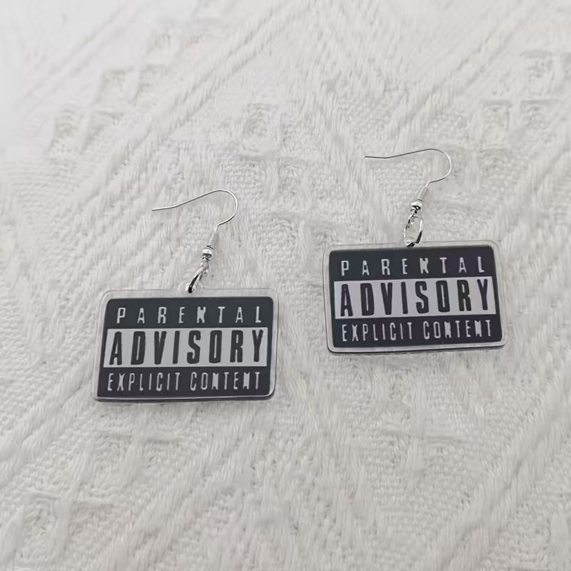 10 adet akrilik siyah beyaz al - Earrings incelemesi ve fiyatı