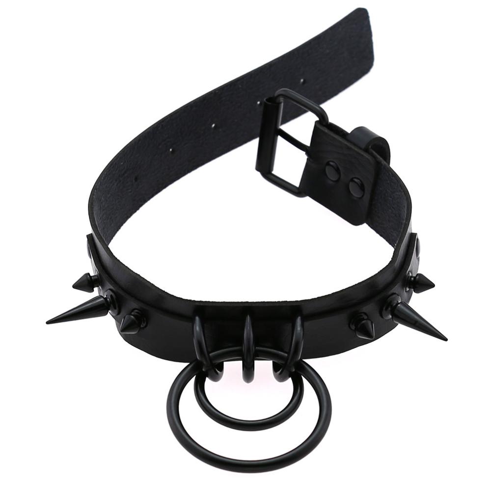 Siyah çivili gerdanlık Goth de - Goth Punk Spike Choker incelemesi ve fiyatı