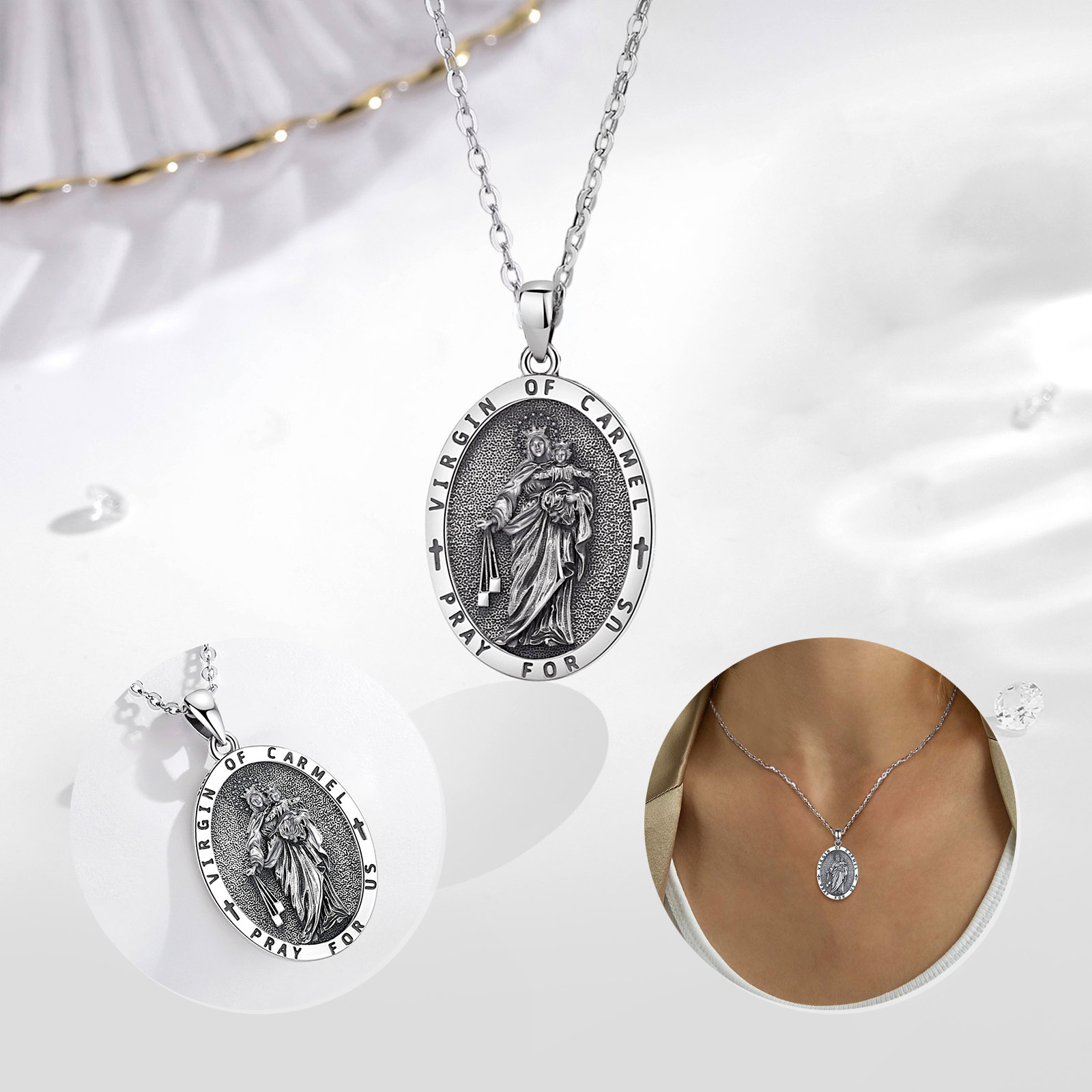 Eudora 925 Ayar Gümüş Bakire C - 925 Sterling Silver Chain Necklace Men incelemesi ve fiyatı