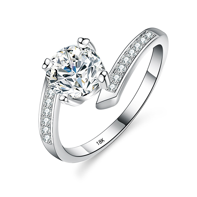 YHAMNI 18K beyaz altın 1 karat - Moissanite Engagement Ring 1 Carat incelemesi ve fiyatı
