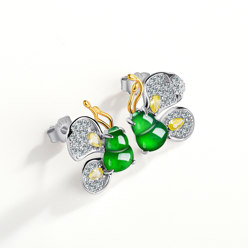 Yeşil Burma Yeşim Taşı Kelebek - Earrings incelemesi ve fiyatı