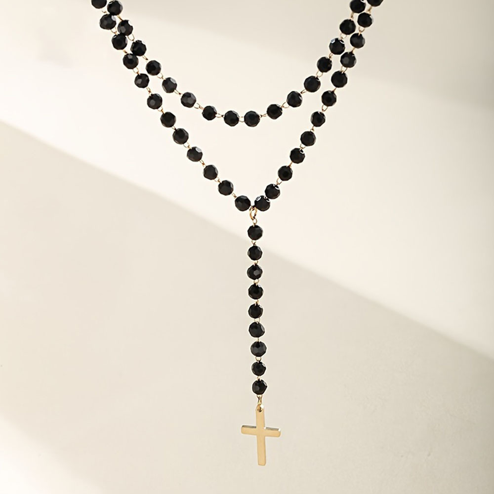 Gotik Çift Katmanlı Siyah Kris - Layered Pendant Necklace Aesthetic incelemesi ve fiyatı