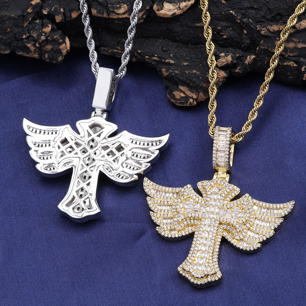 Hip Hop Tam Elmas 18 k altın k - Cross Pendant Necklace Gold incelemesi ve fiyatı